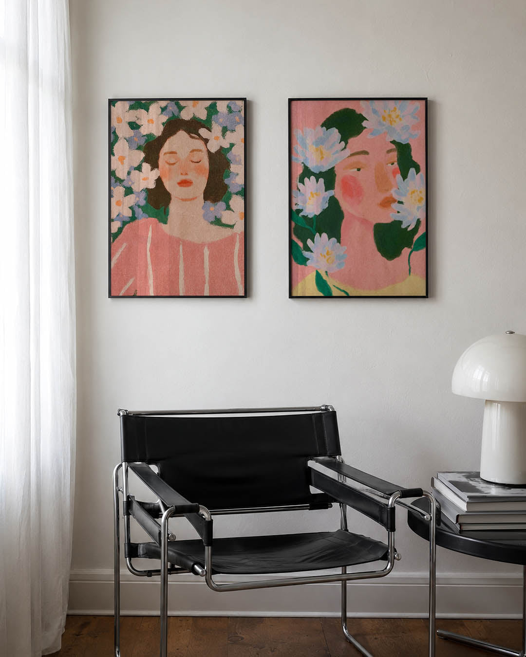 Dromerige bloemenrust Posterset