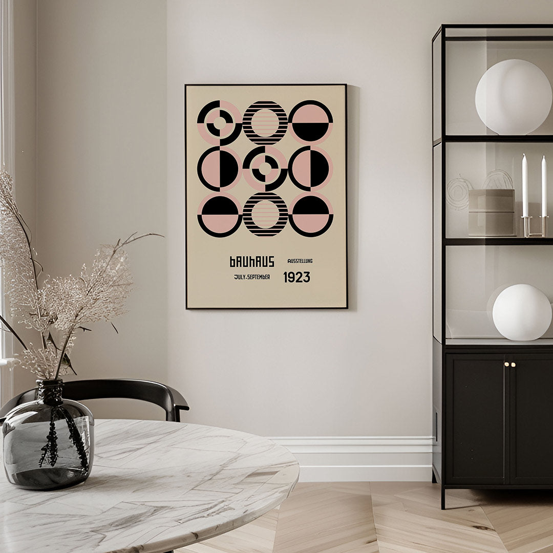 Cirkelpatroon en tekst Poster