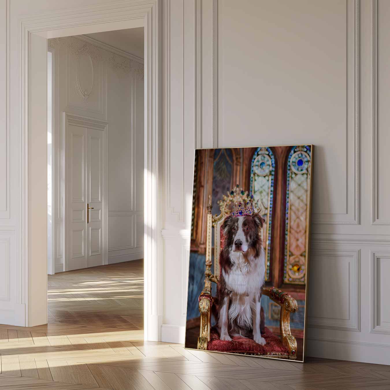 Koninklijke Hondenthron Poster-WallArtistic