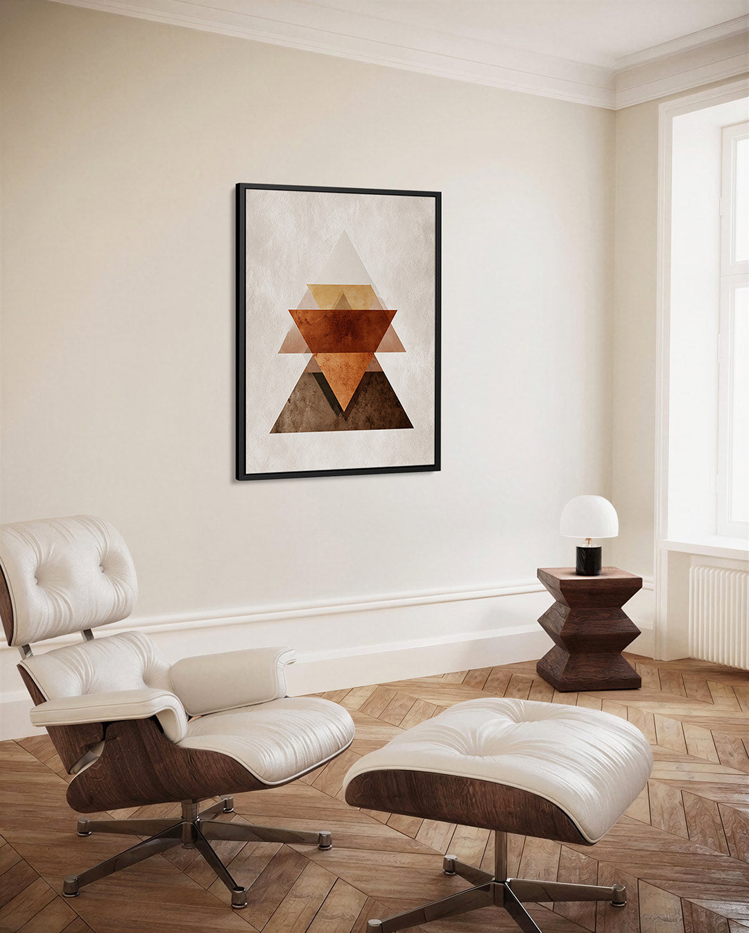 Geometrische driehoeken Kunstwerk