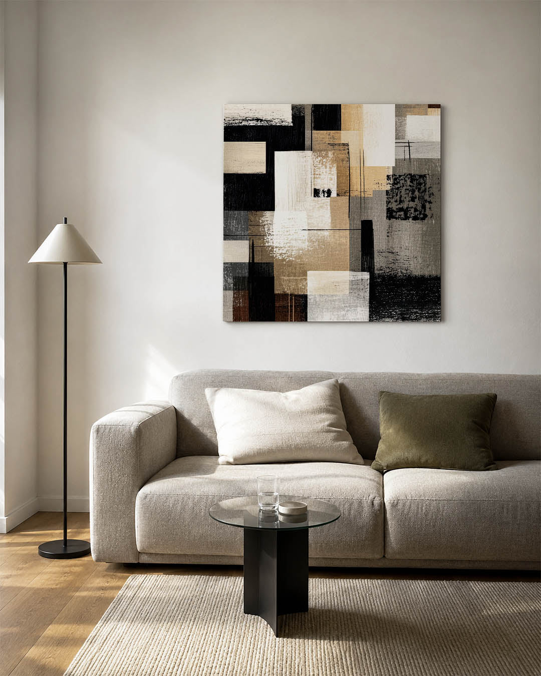 Geometrische compositie Kunstwerk