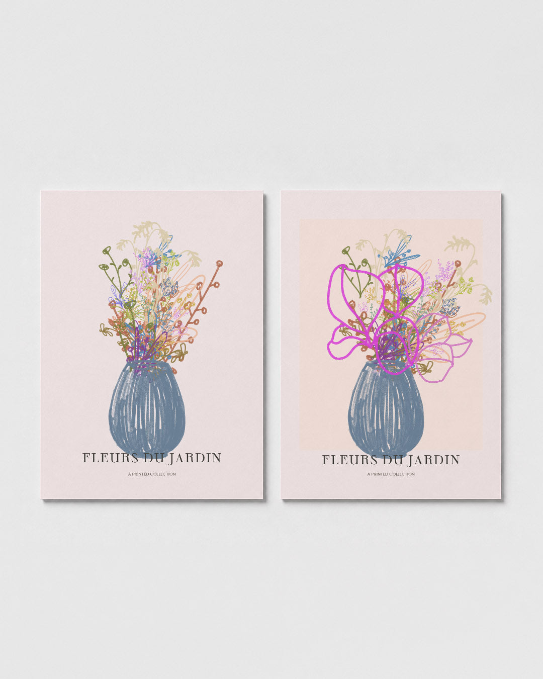 Bloemrijke vaas Posterset