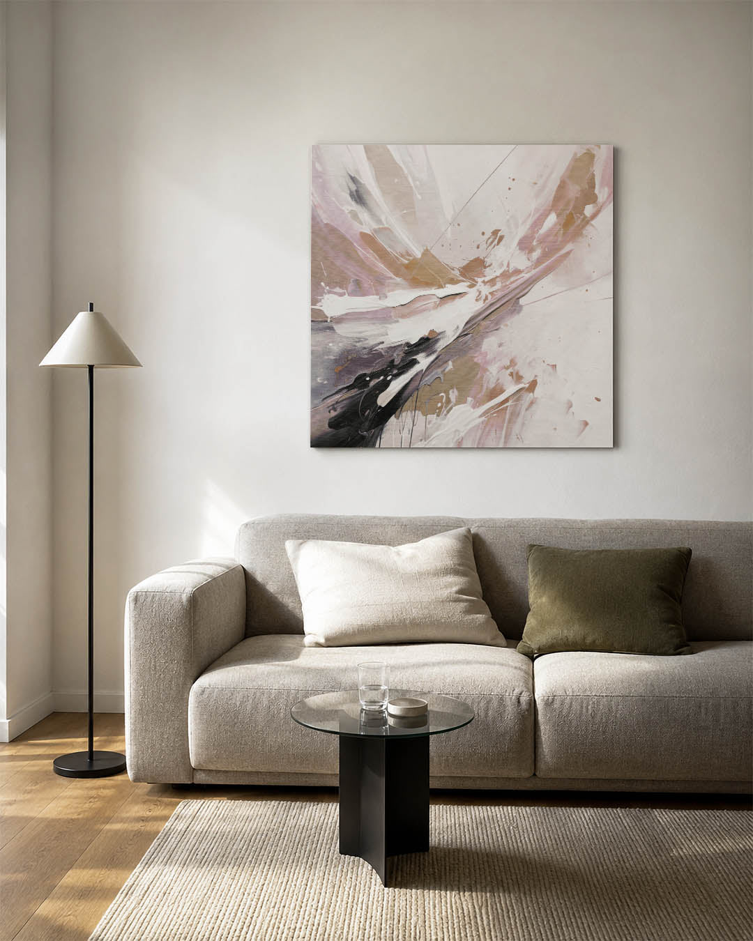 Dynamische kleurenexplosie Kunstwerk