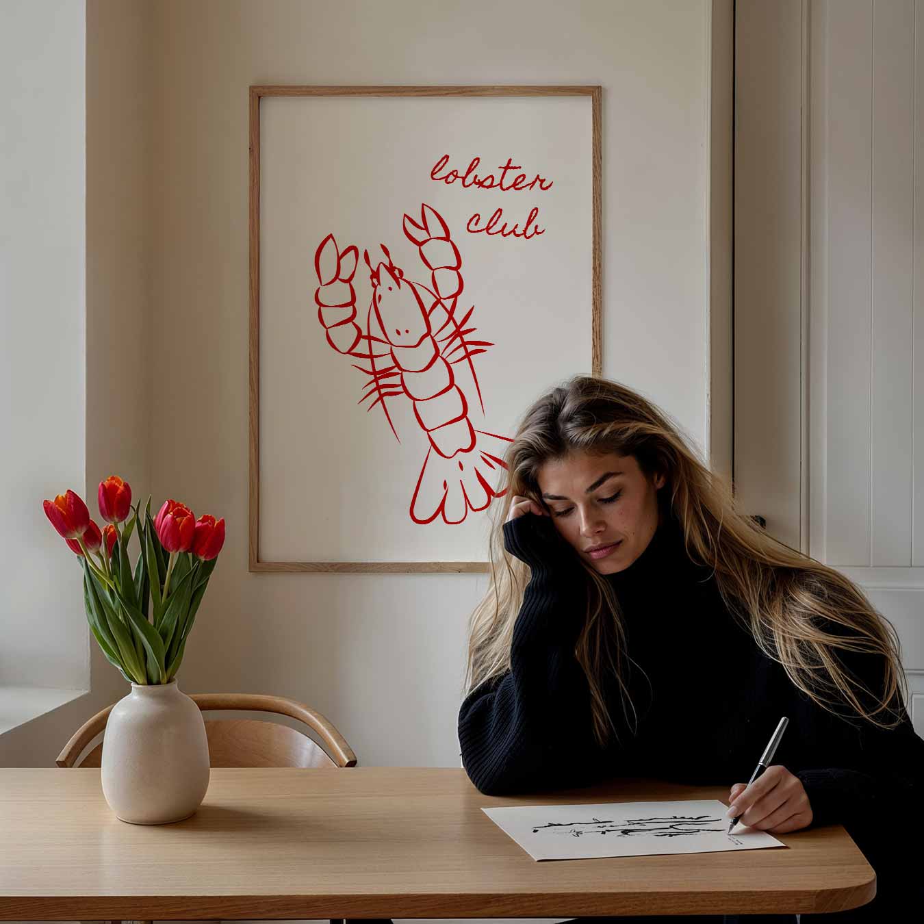 Lobster Club Poster-WallArtistic