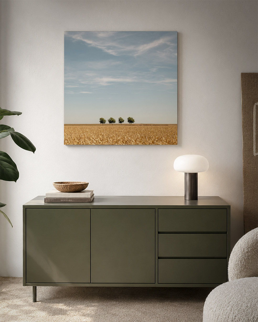 Rustige landschap Kunstwerk