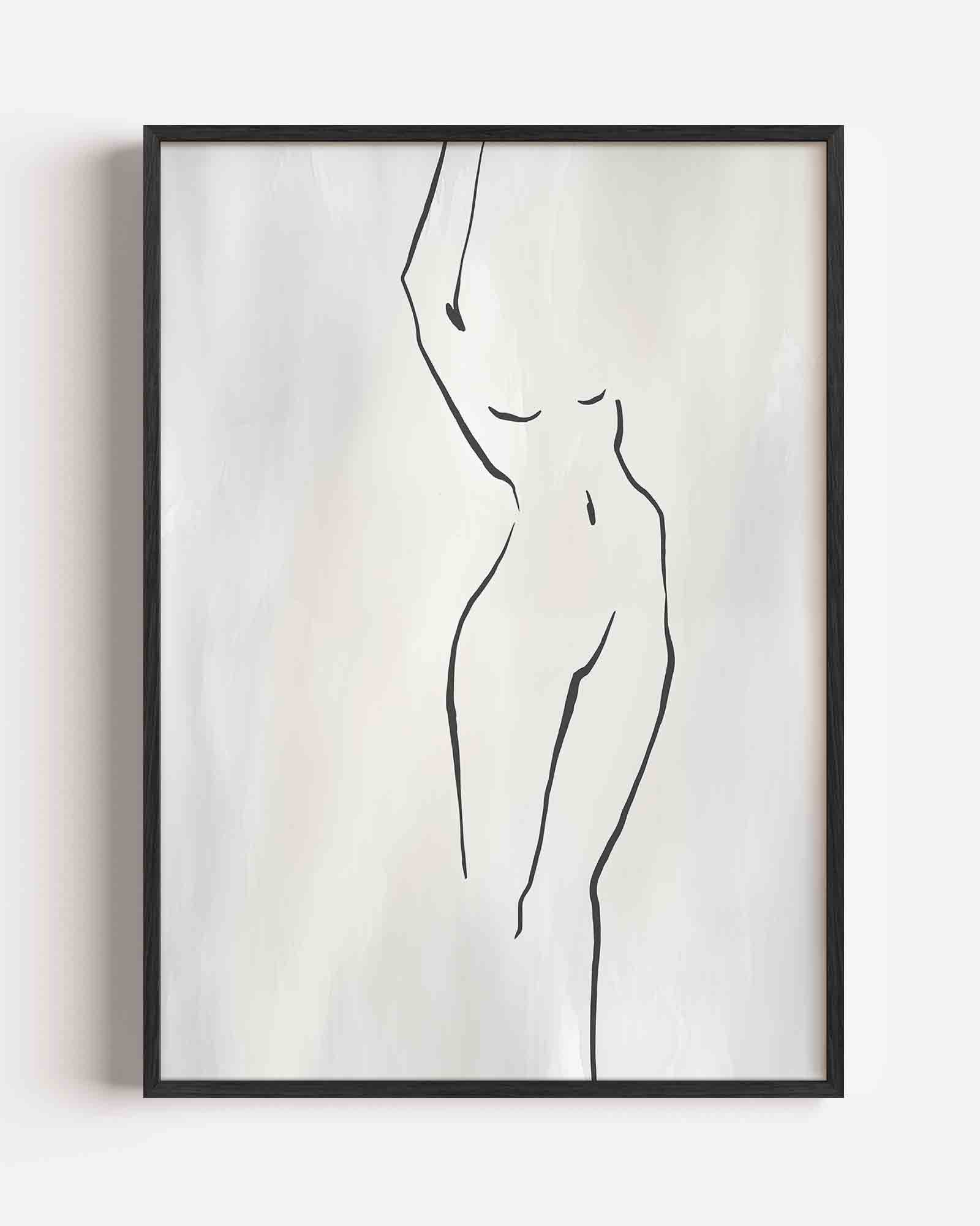Minimalistische lijntekening Poster