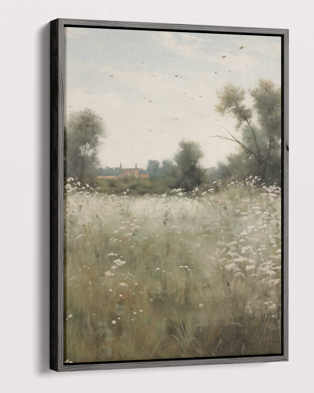 Rustgevend Veldlandschap Kunstwerk-canvas-dibond-plexiglas-wanddecoratie-WallArtistic