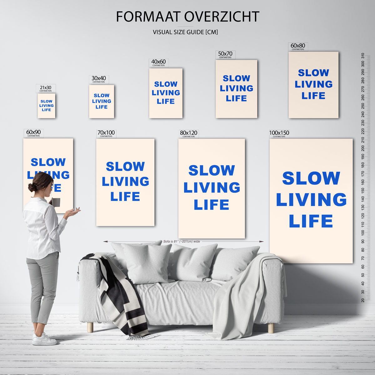 Slow living life Poster