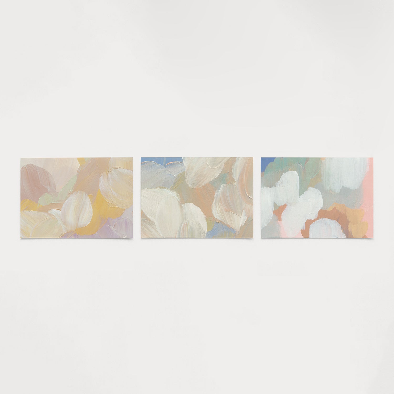 Zachte kleurenharmonie Posterset