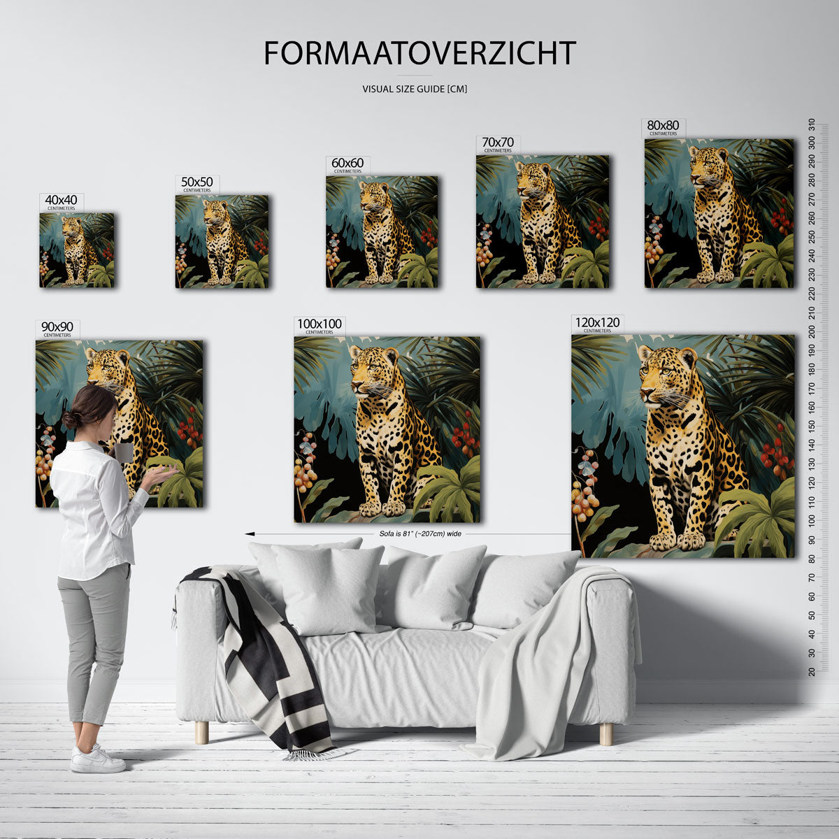 Luipaard in jungle Poster