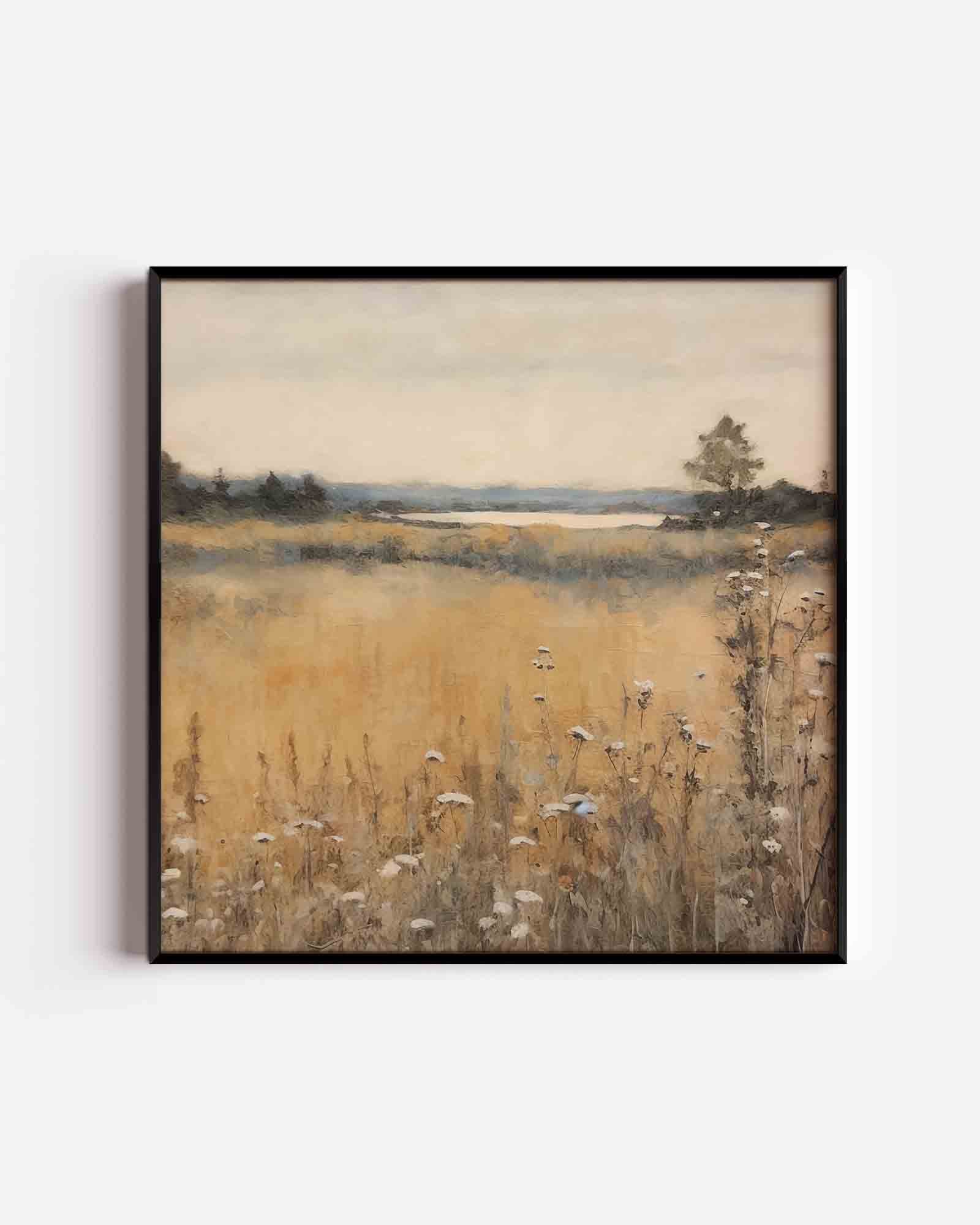 Landschap met bloemen Poster