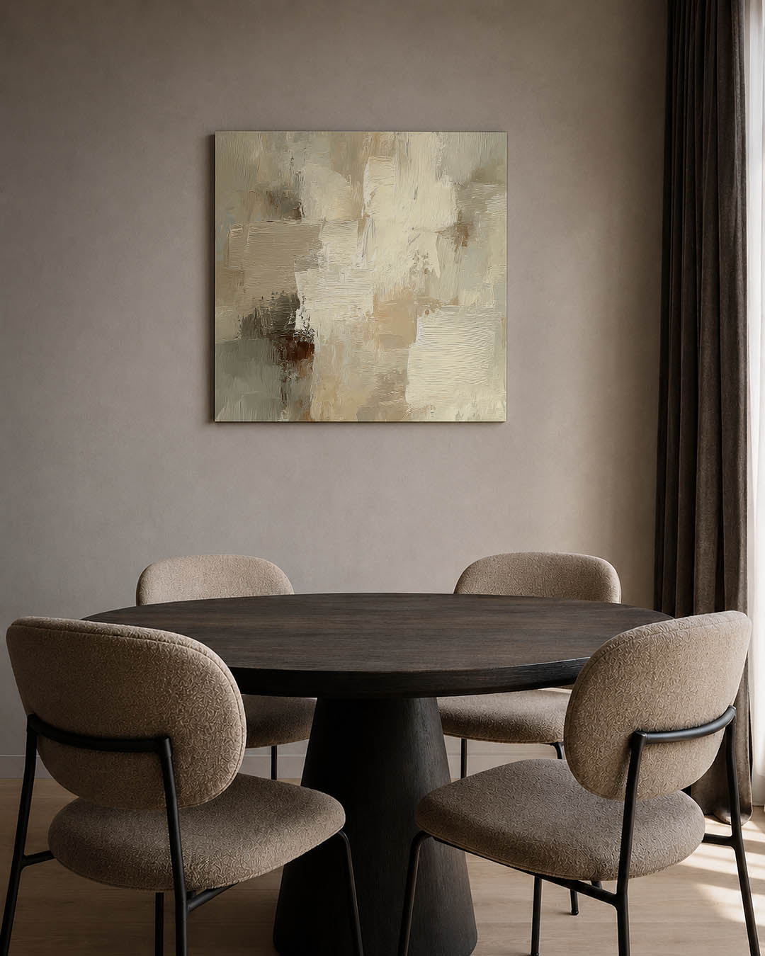 Zachte aardetinten Kunstwerk