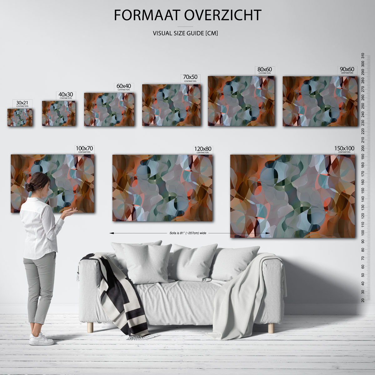 Abstracte vormen Poster