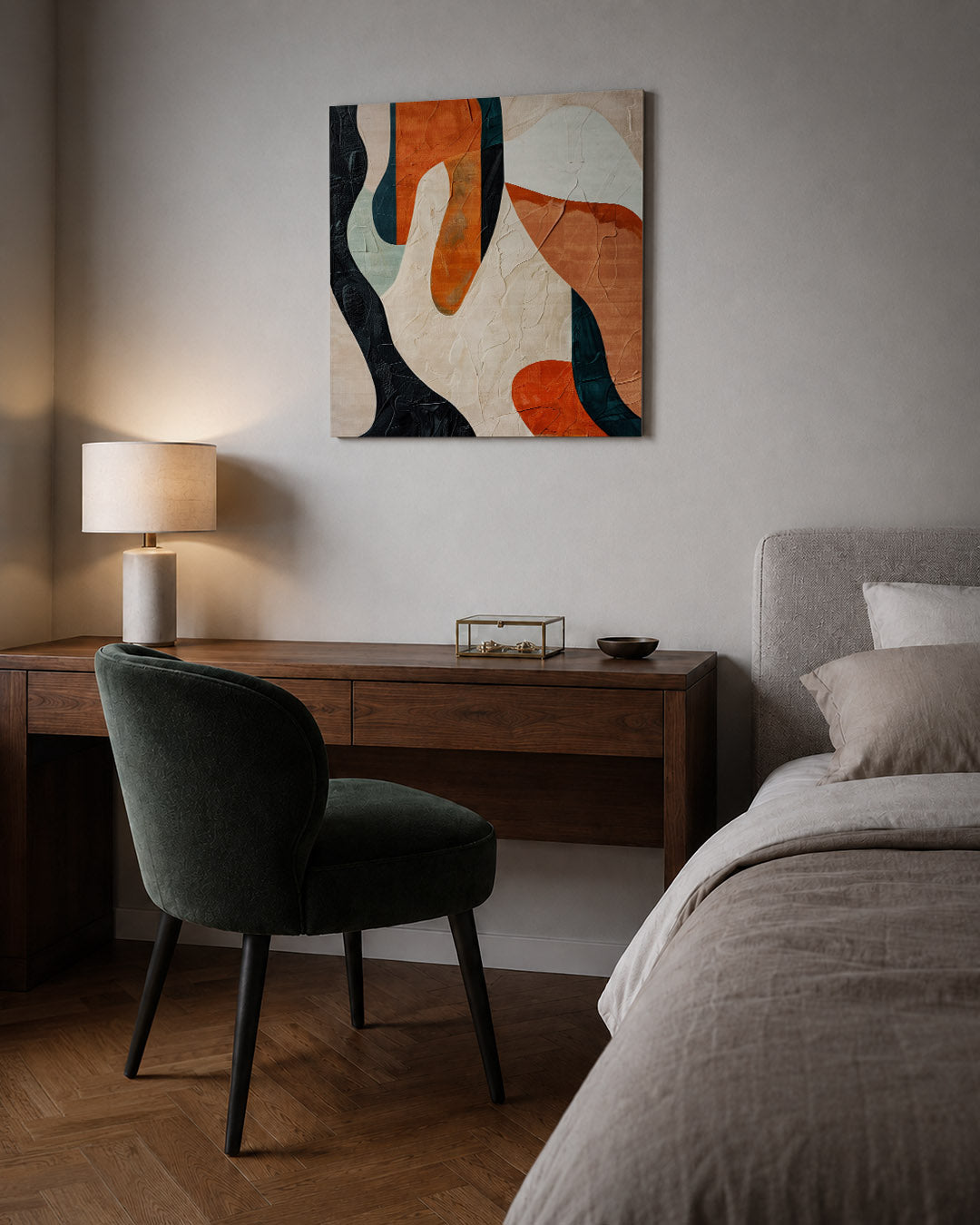 Organische vormen compositie Kunstwerk