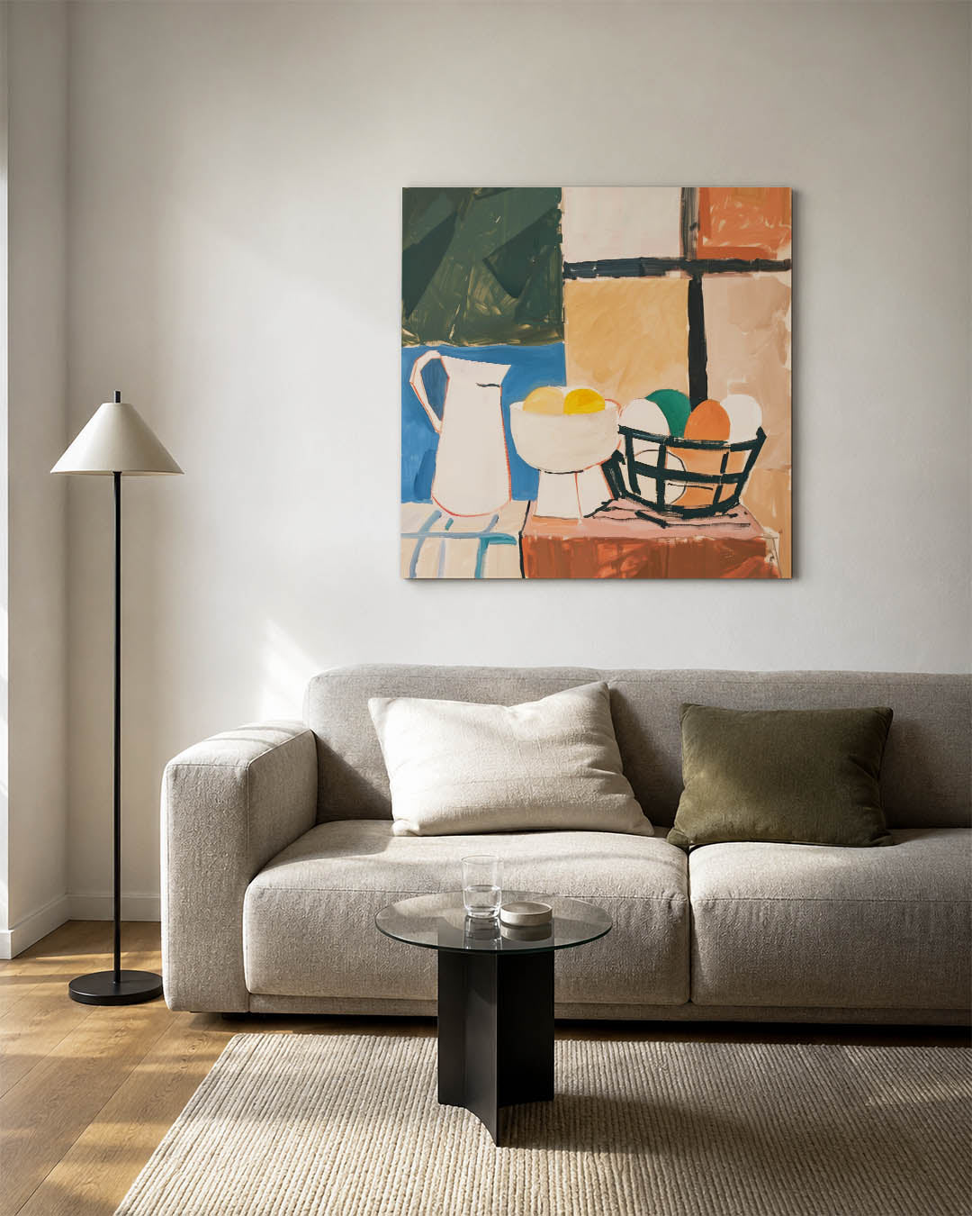 Geometrische stilleven Kunstwerk