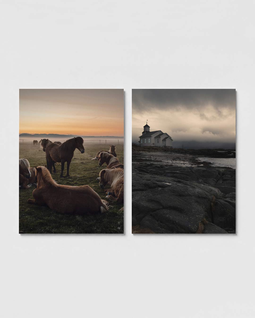 Rustige ochtendweide Posterset