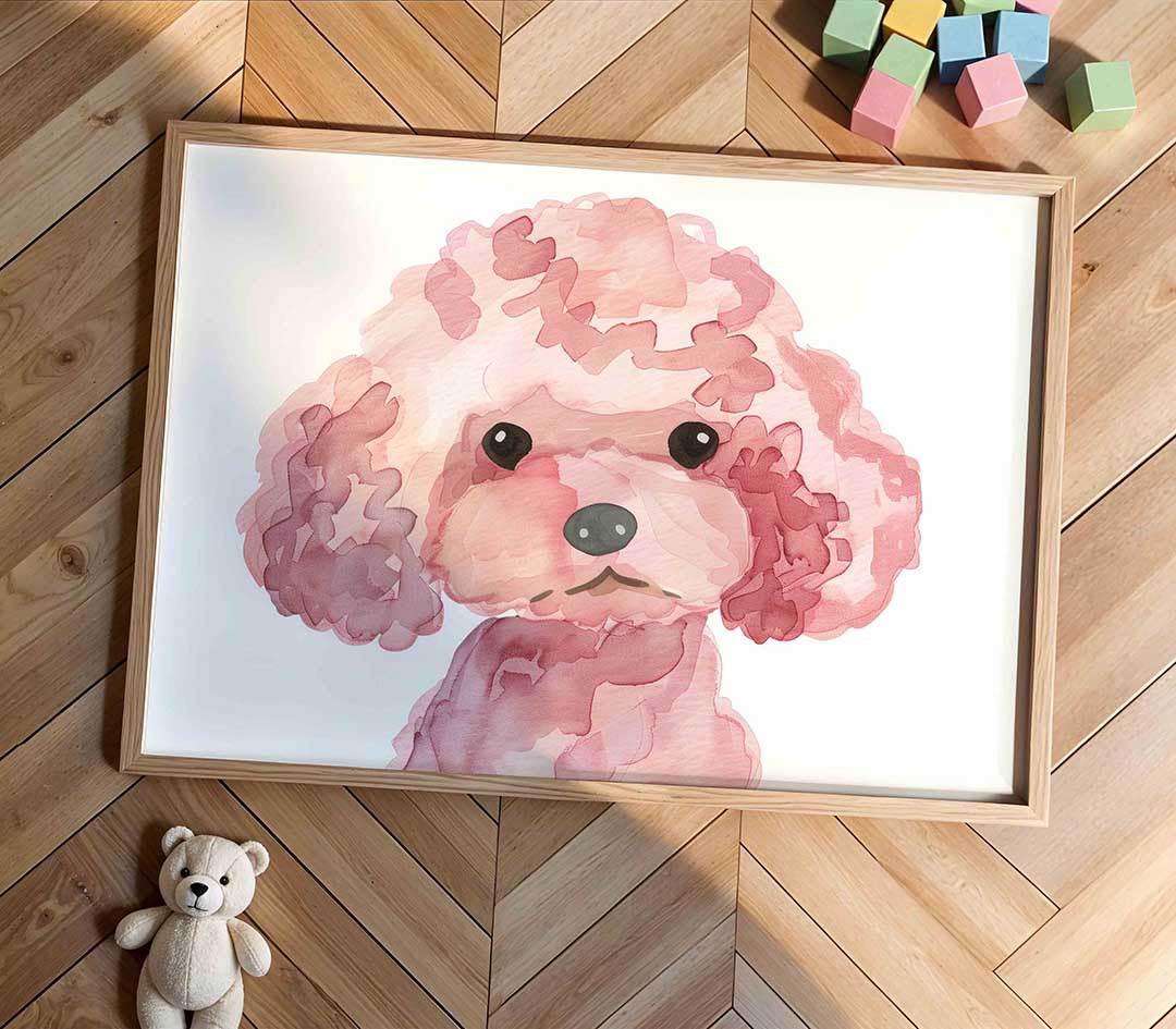 Roze poedel Poster