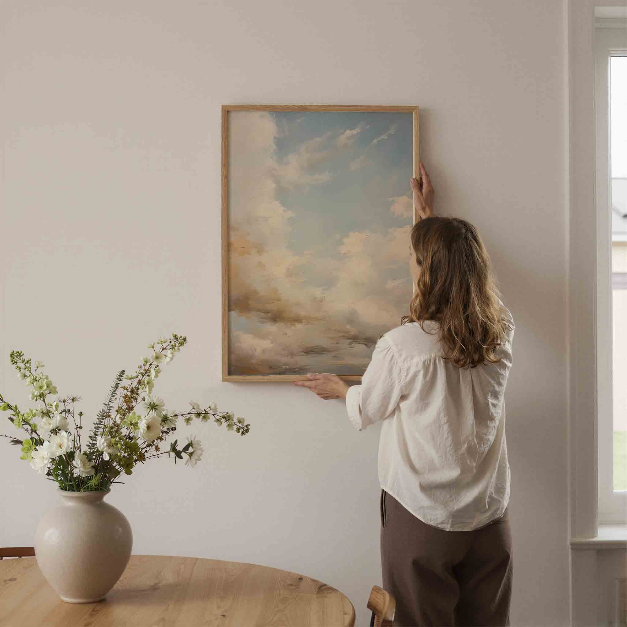 Lucht en wolken Poster