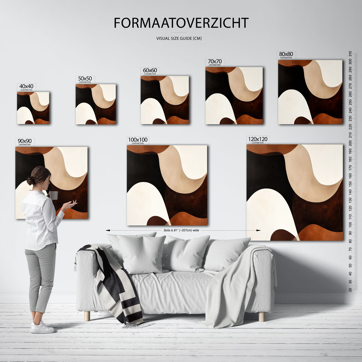 Abstracte vormen Poster