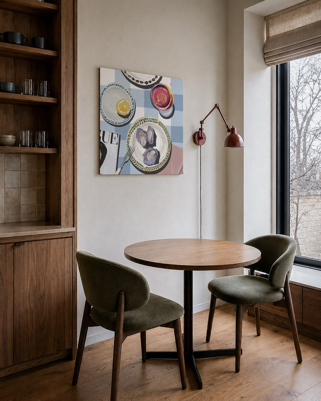 Eettafel compositie Kunstwerk