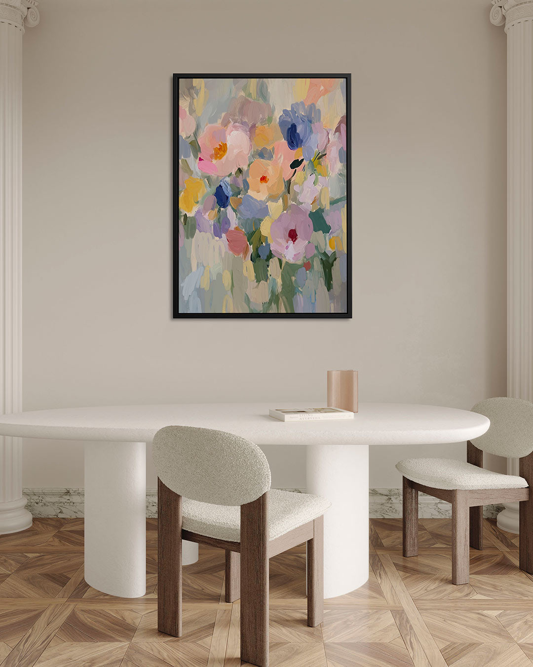 Kleurrijke bloemenpracht Kunstwerk