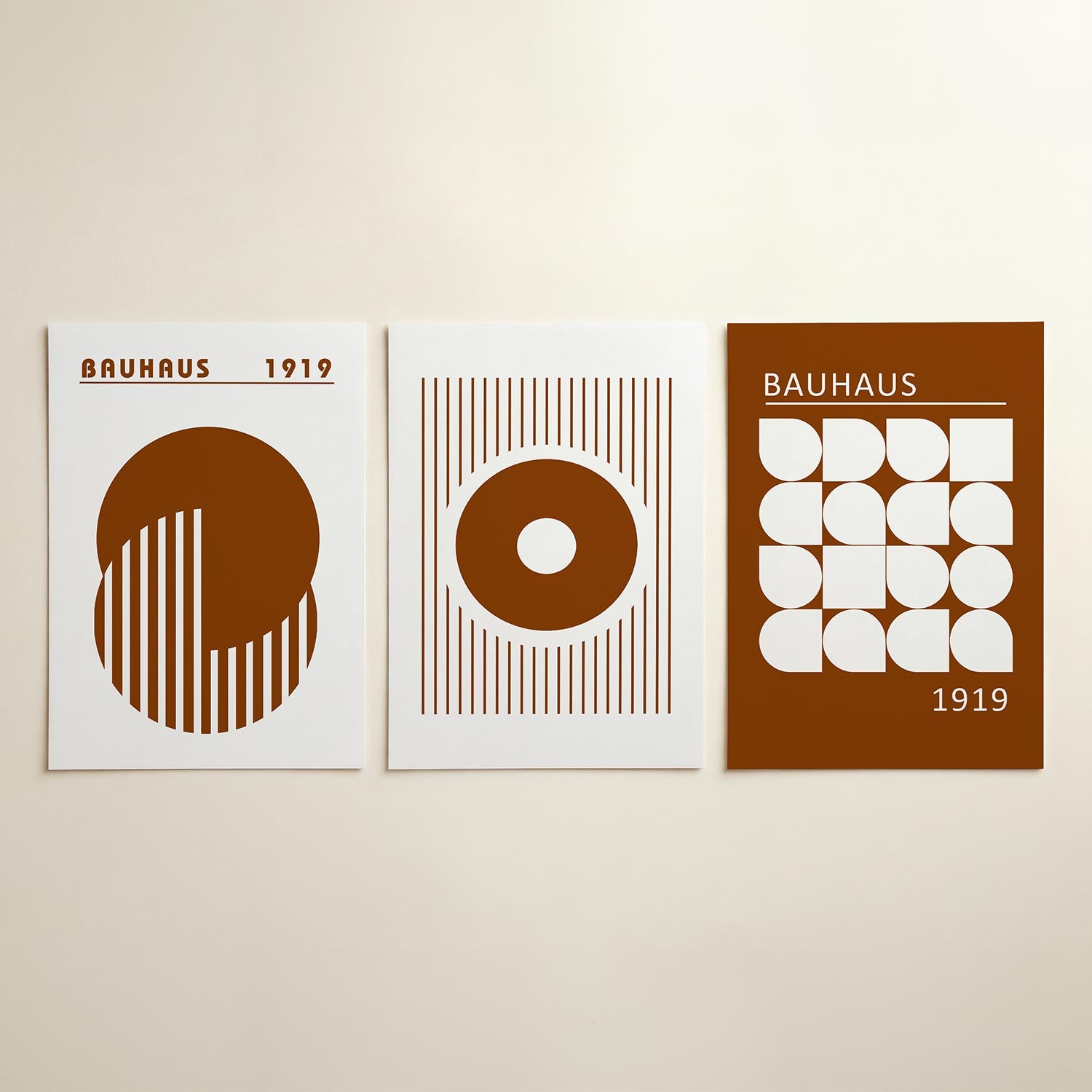 Cirkel en strepen Posterset