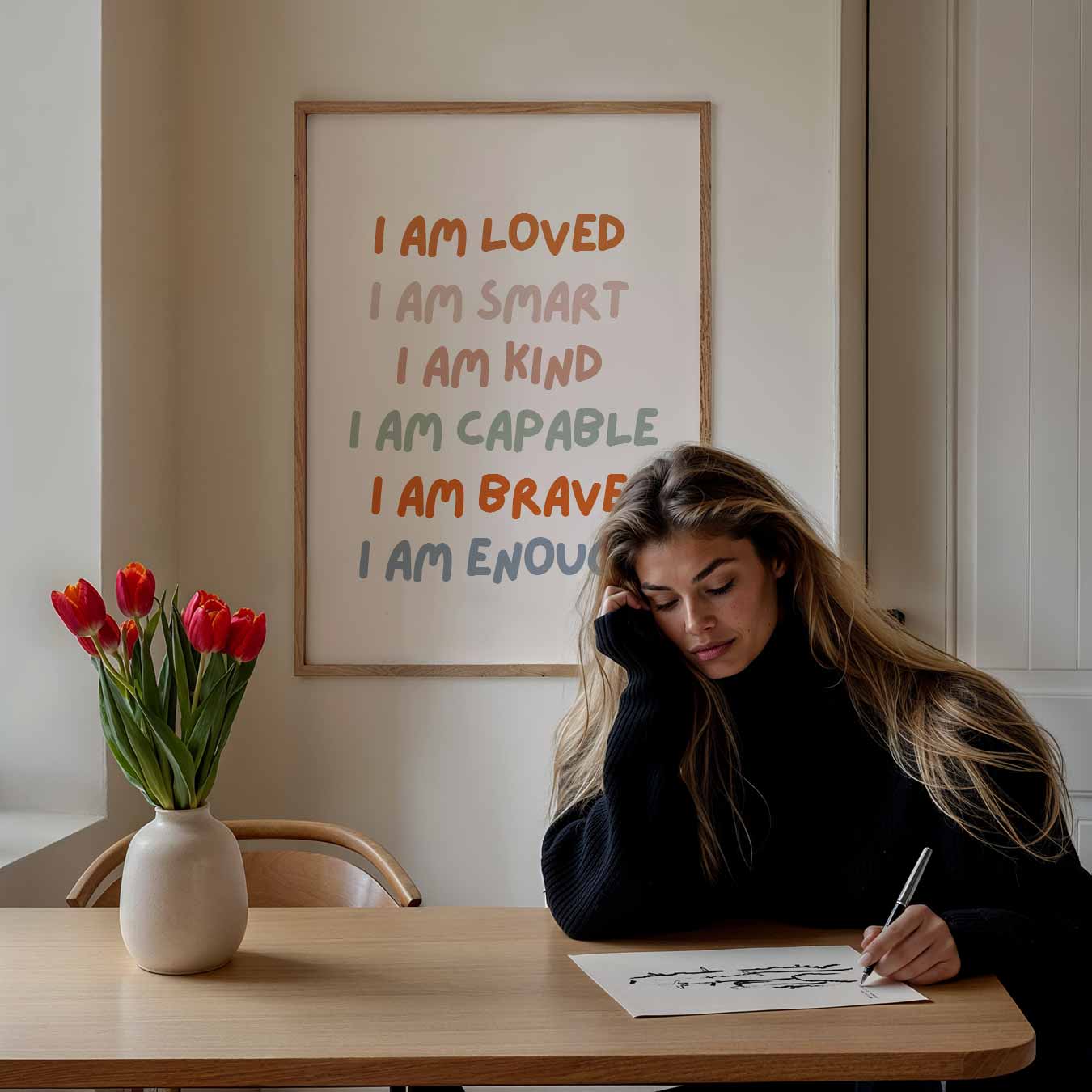 Inspirerende Dagelijkse Mantra Poster-WallArtistic