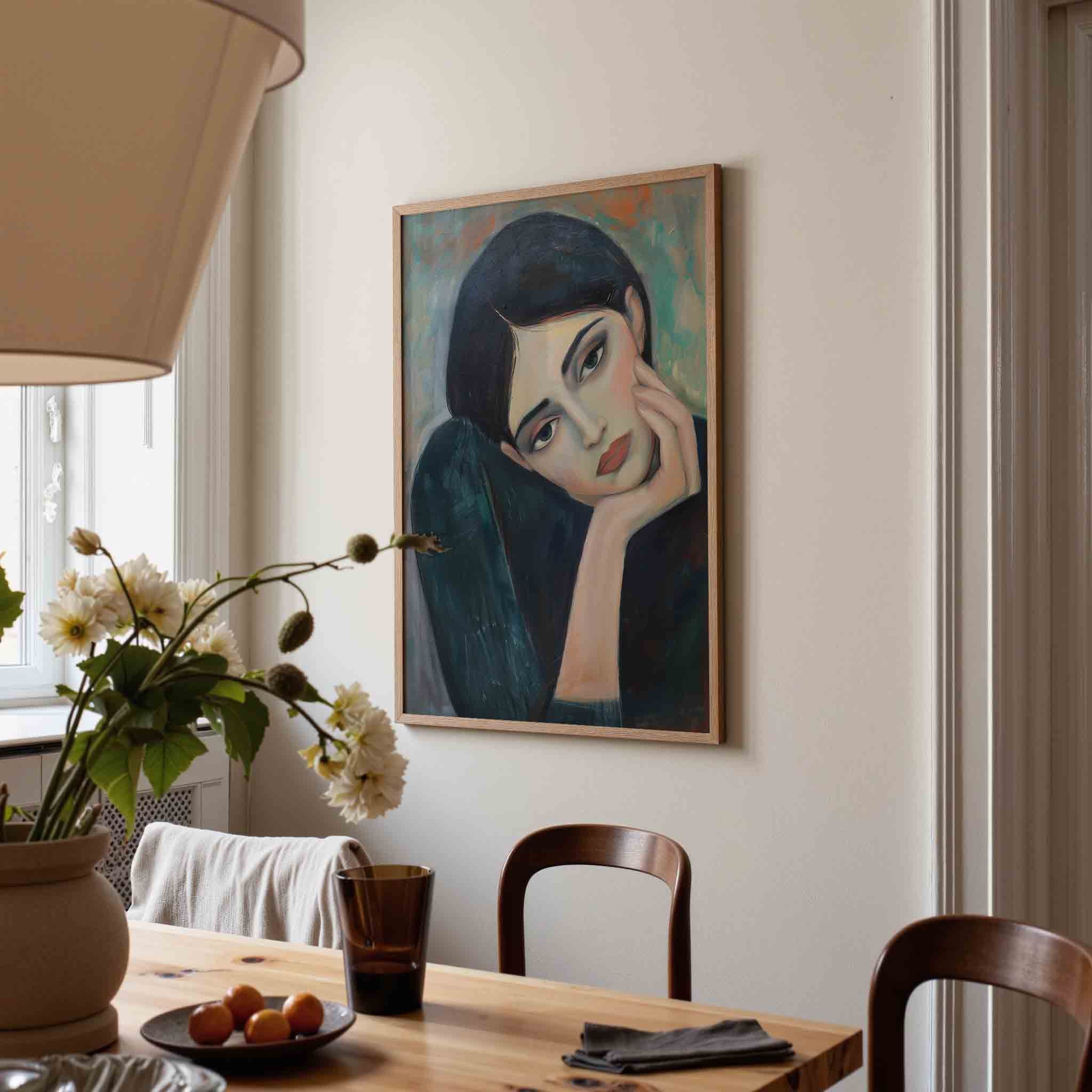 Portret van vrouw Poster