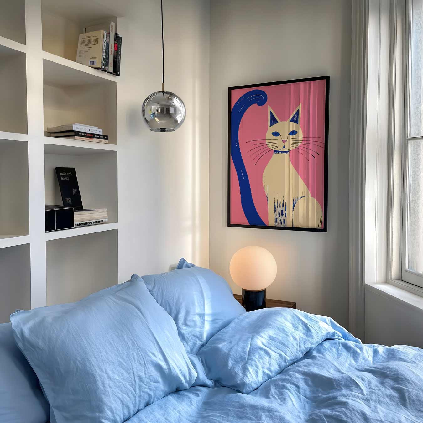 Stijlvolle Kattenkunst Poster-WallArtistic