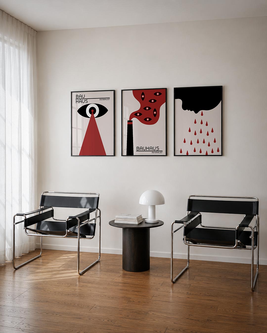 Oog en stralen Posterset