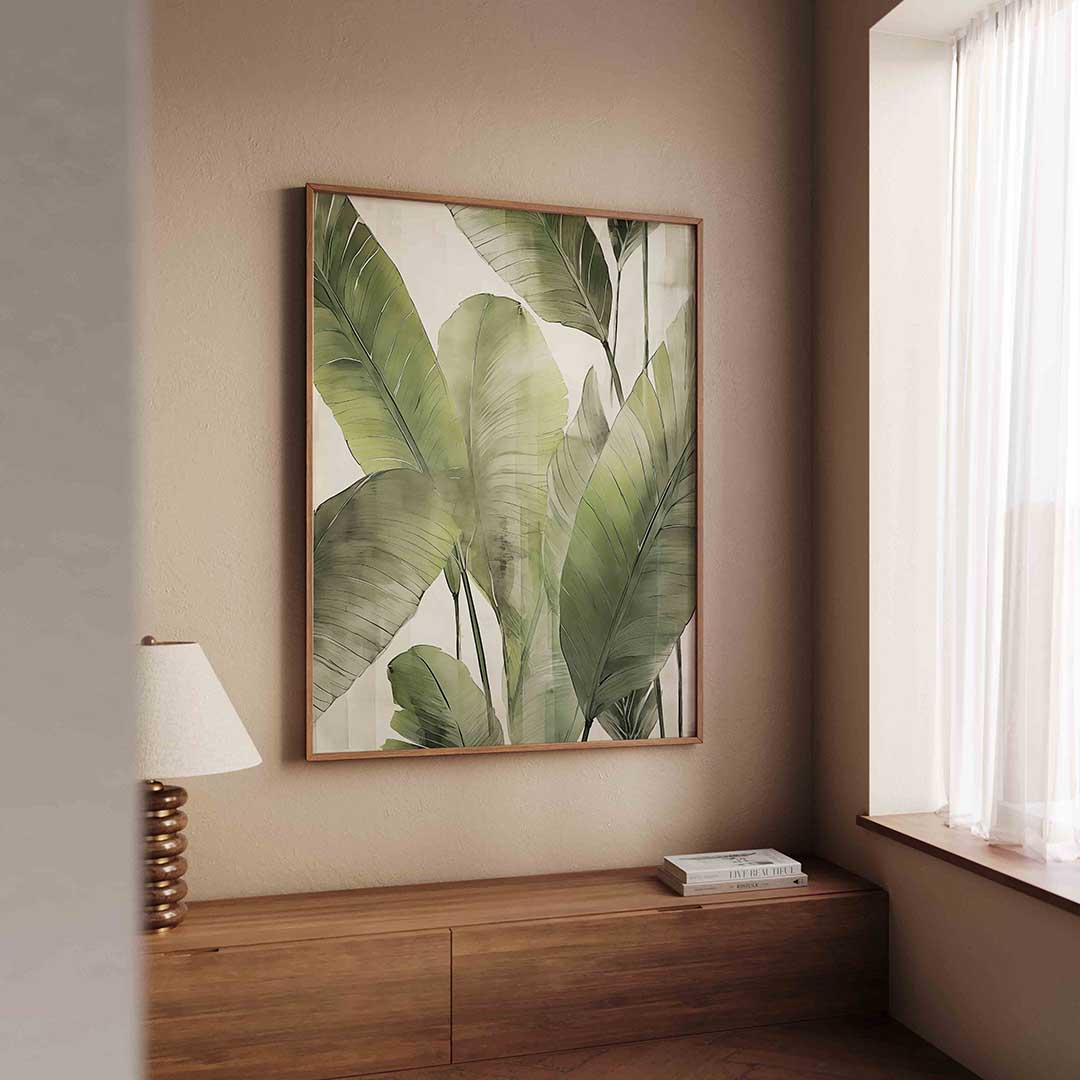 Grote groene bladeren Poster