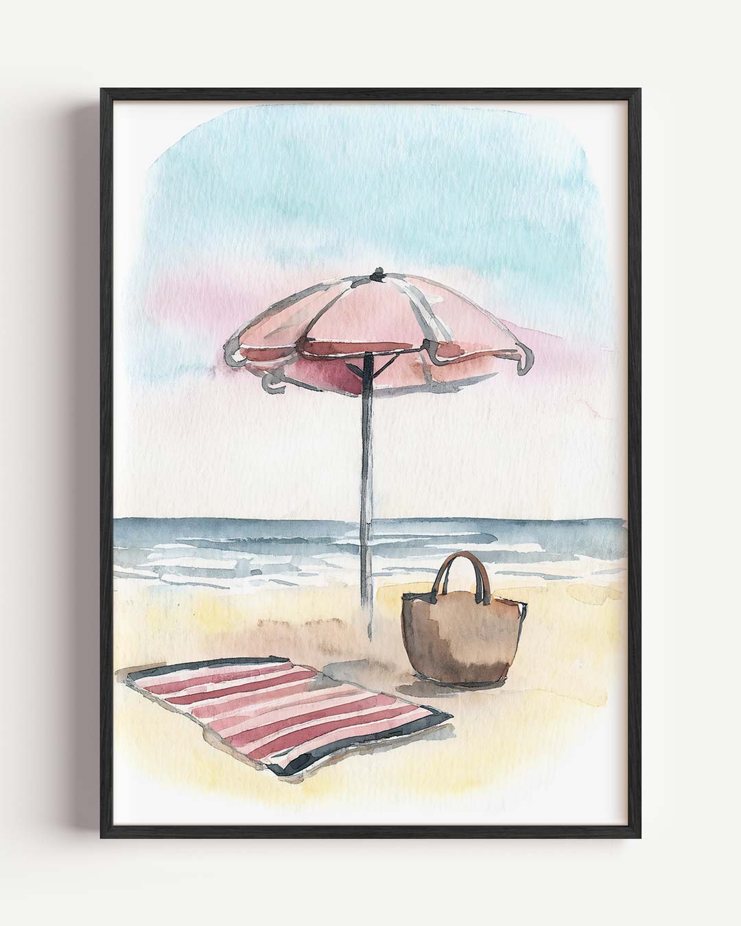 Zomerse Stranddag Posters Poster-WallArtistic
