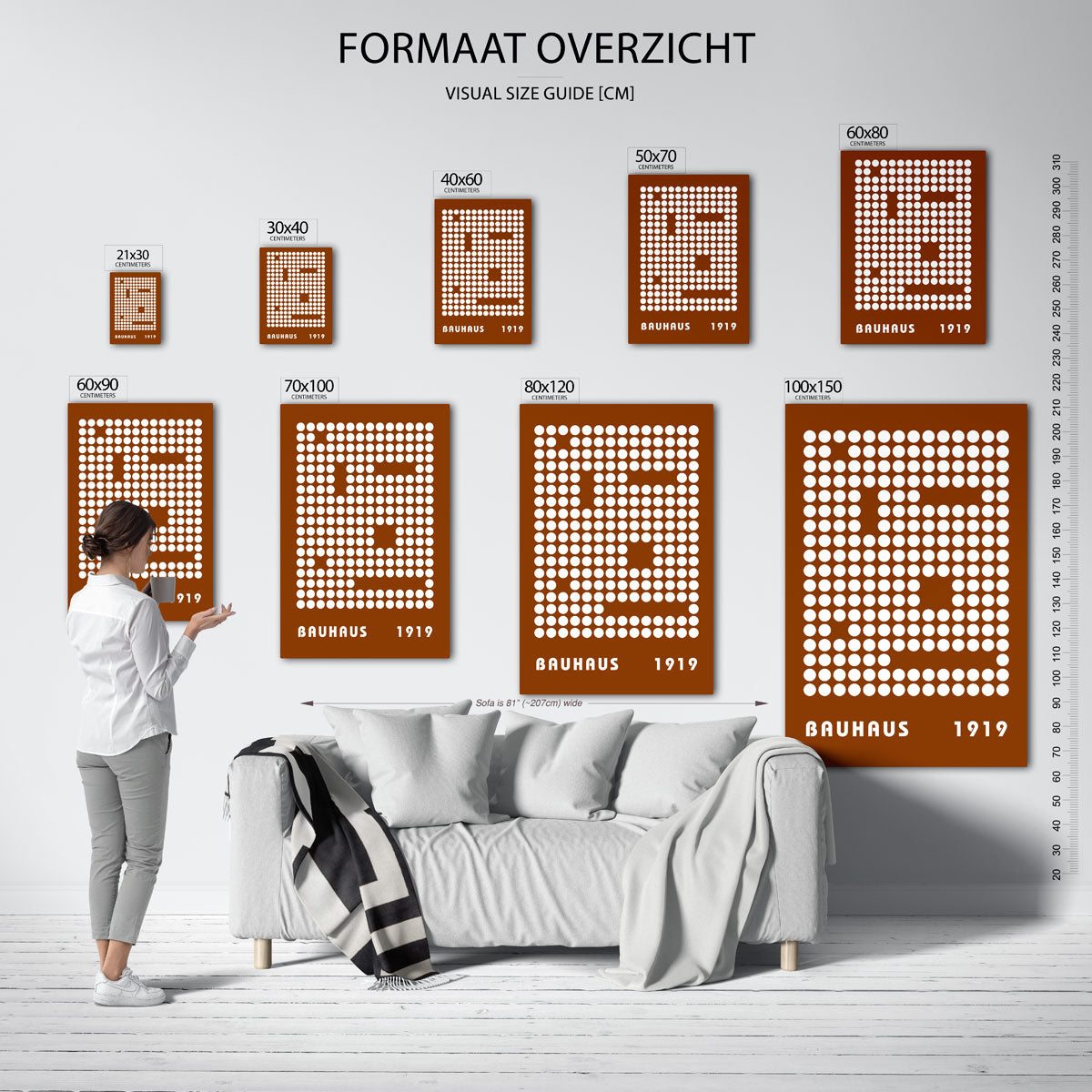 Cirkelpatroon en tekst Poster