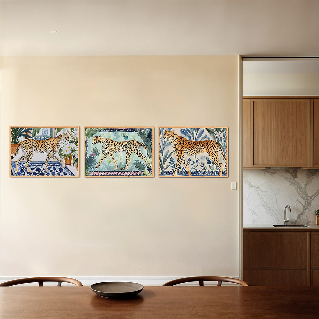 Dier en bladeren Posterset