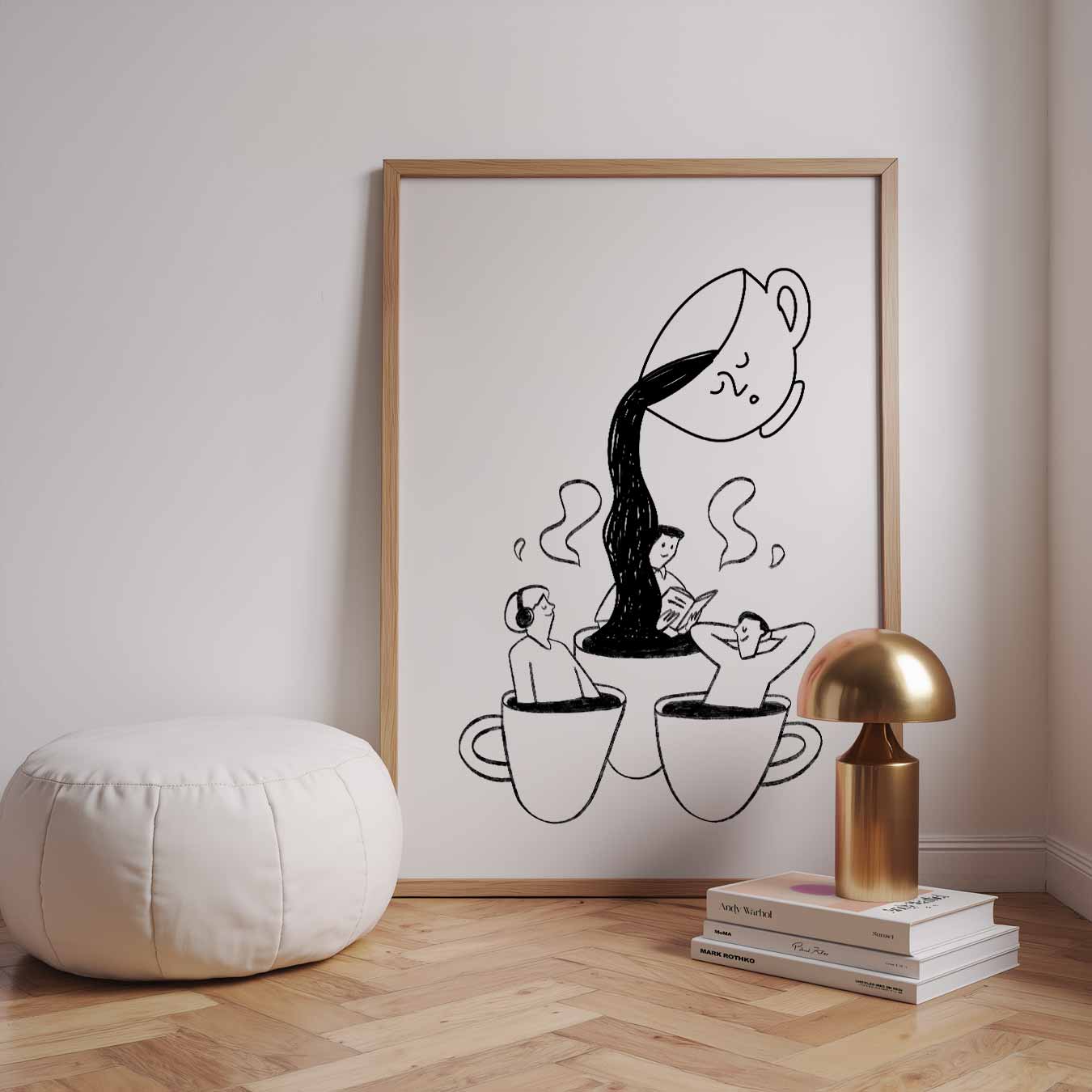 Koffie Ochtend Genot Poster-WallArtistic