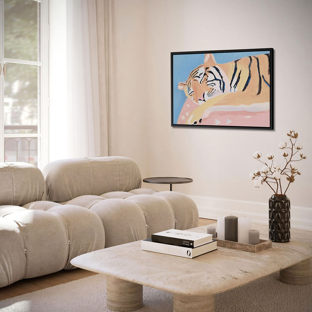 Dromende tijger Kunstwerk