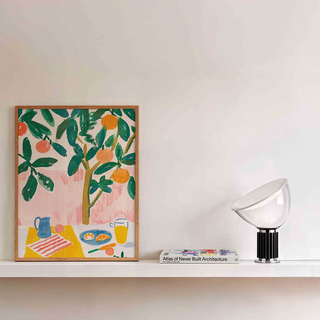 Citrusboom en ontbijt Poster