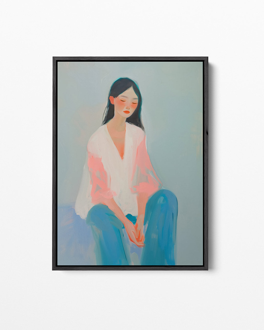 Dromerige vrouw Kunstwerk