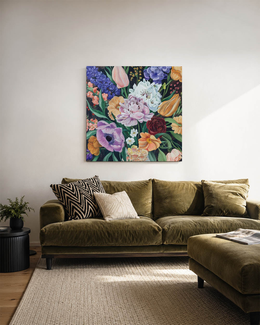 Bloemenexplosie Kunstwerk
