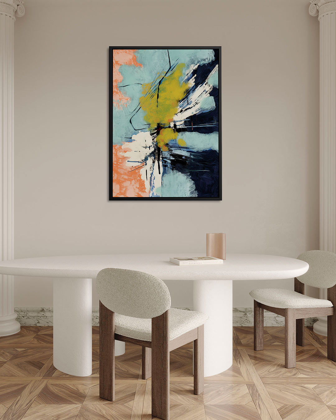 Kleurenexplosie Kunstwerk