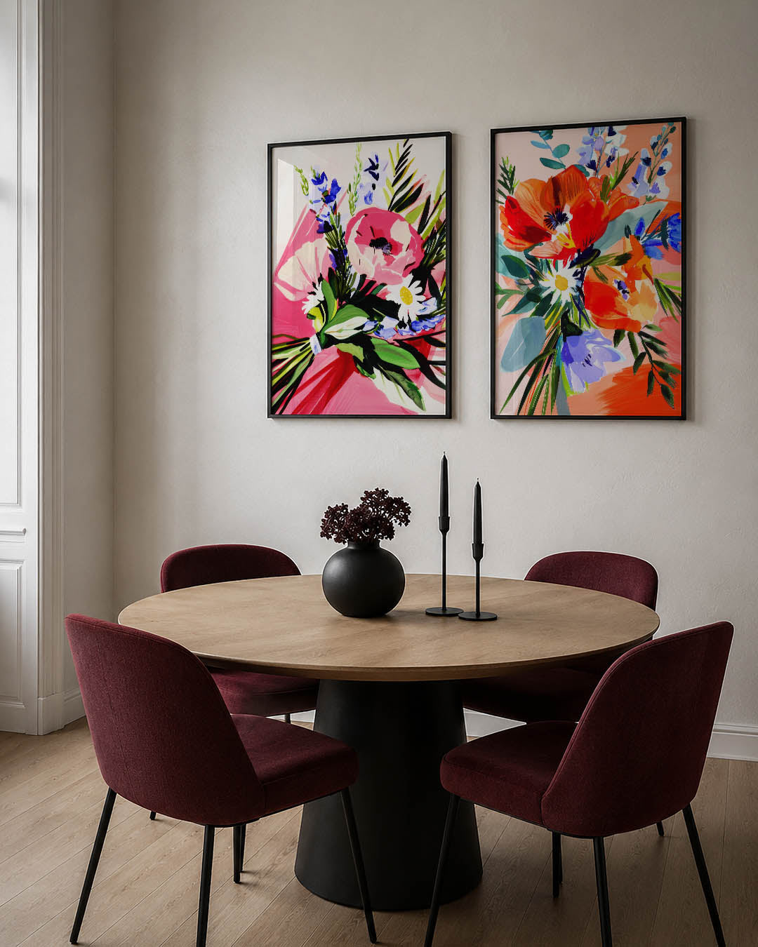 Bloemrijke kleurenpracht Posterset