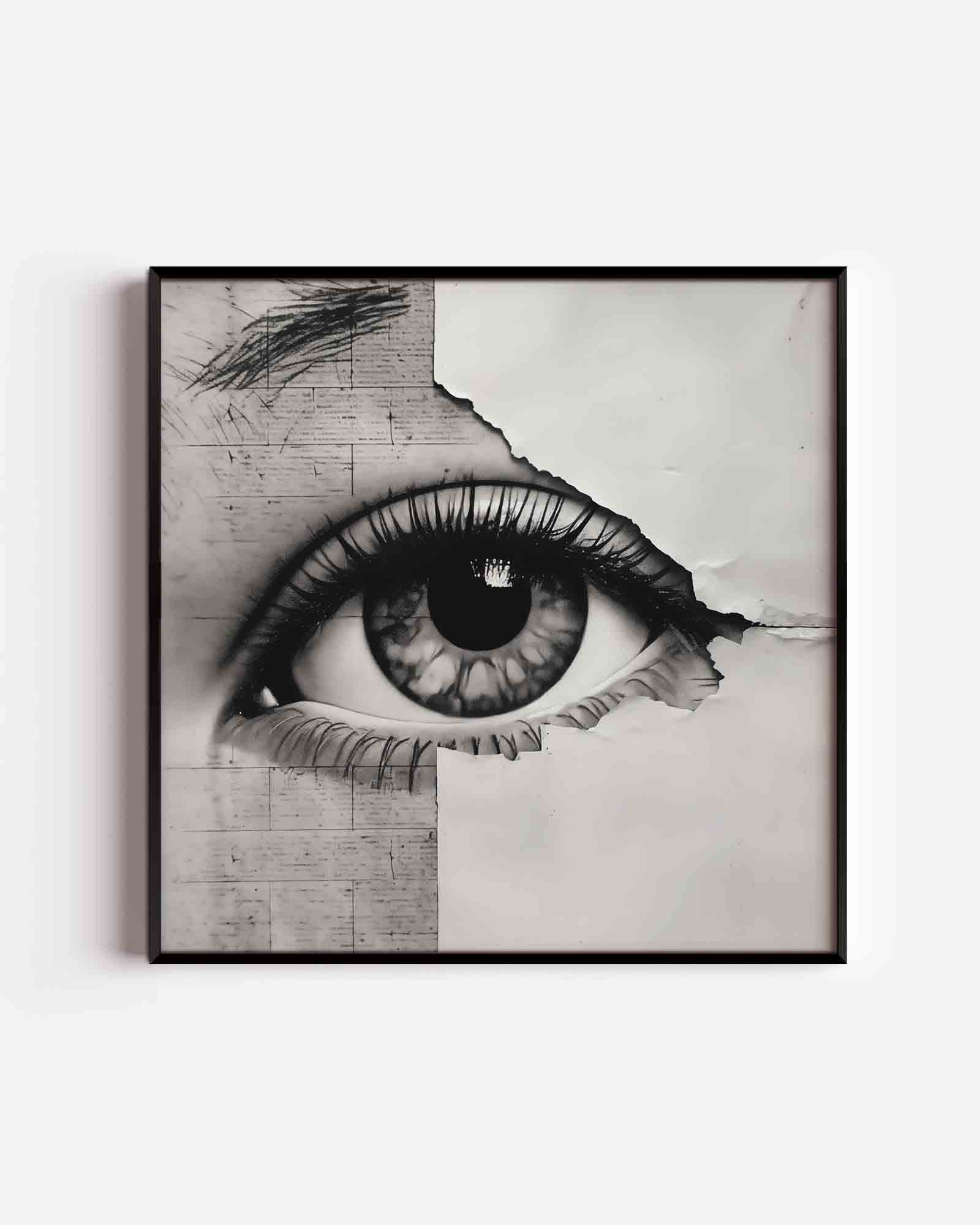 Oog en textuur Poster