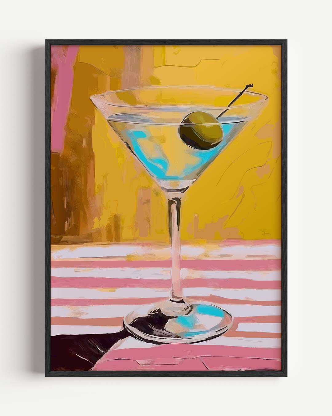 Stijlvolle Cocktail Kunst Poster-WallArtistic