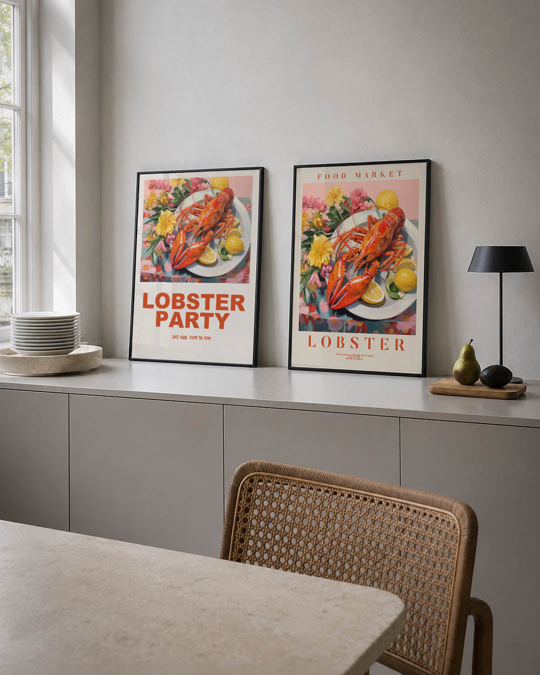 Kleurrijk festijn Posterset