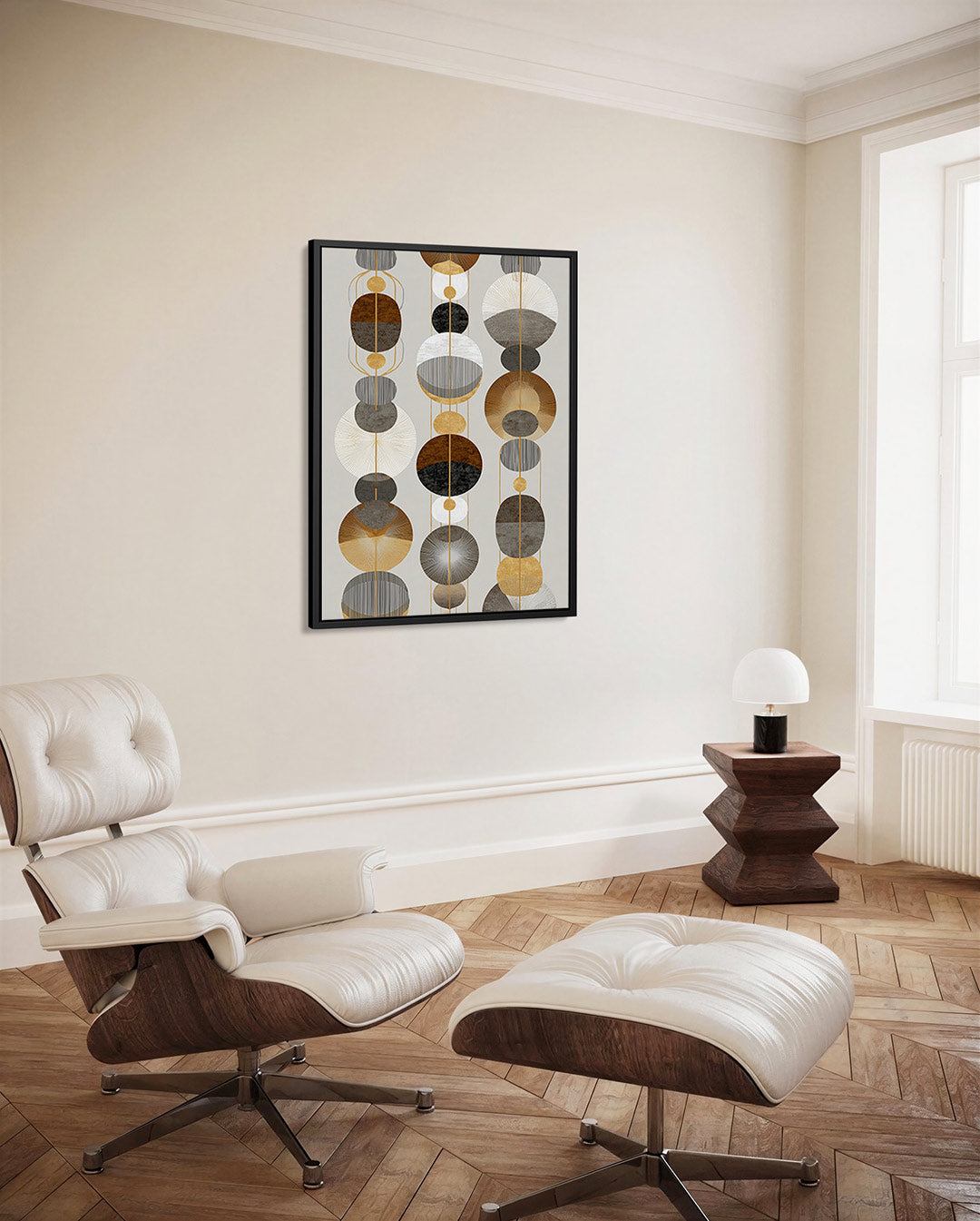 Geometrische cirkelpatronen Kunstwerk