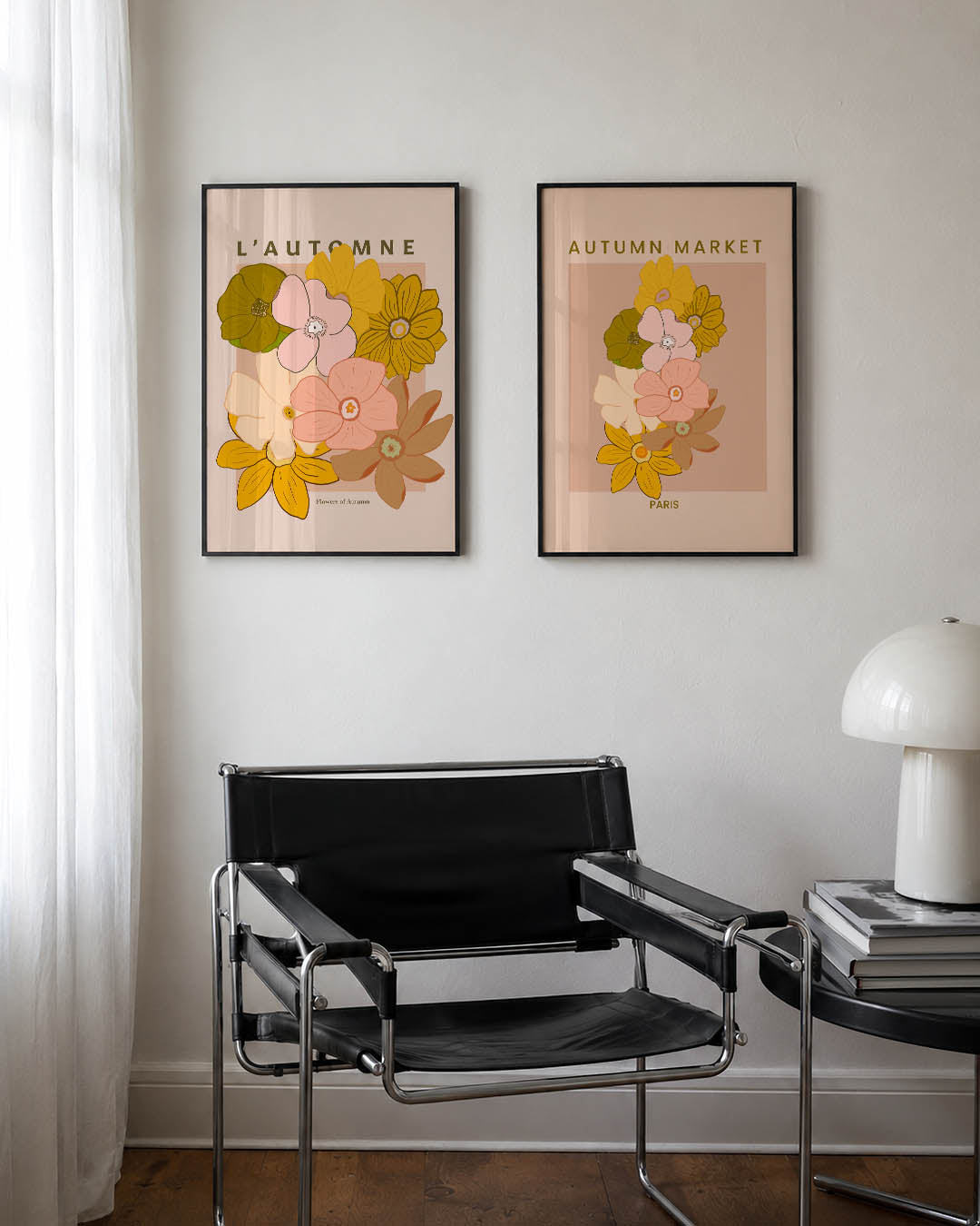 Bloemrijke herfst Posterset