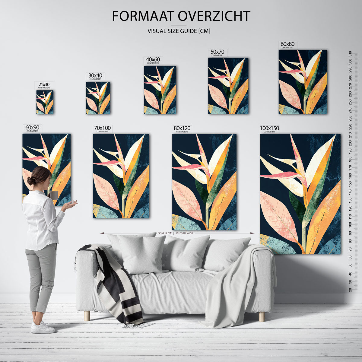 Tropische bladeren Poster