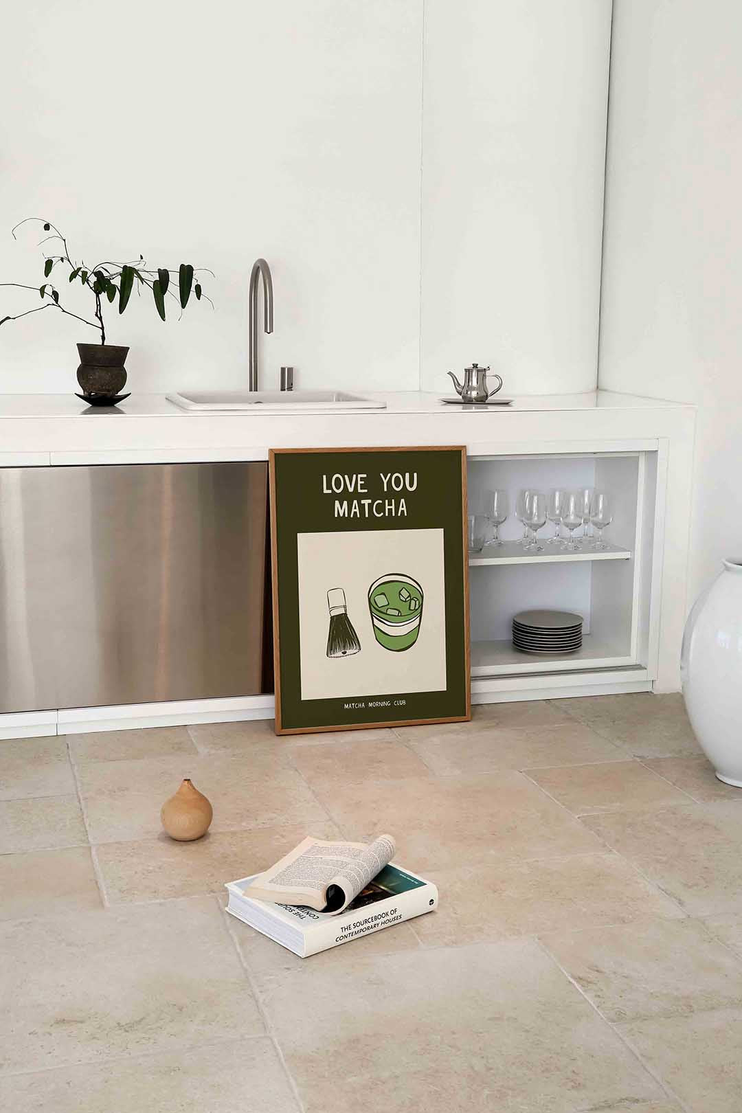 Matcha en klopper Poster