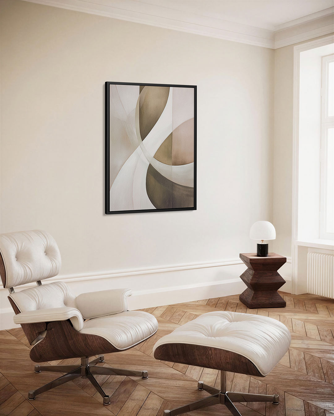 Organische vormen compositie Kunstwerk