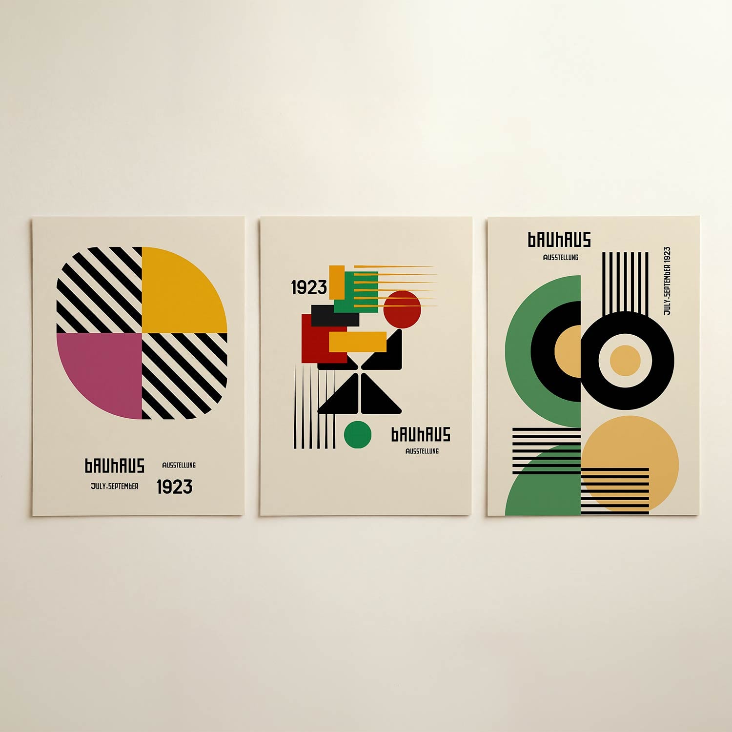 Vorm en kleurenspel Posterset